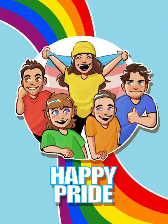 2023 Pride poster for Misfits Gaming Group